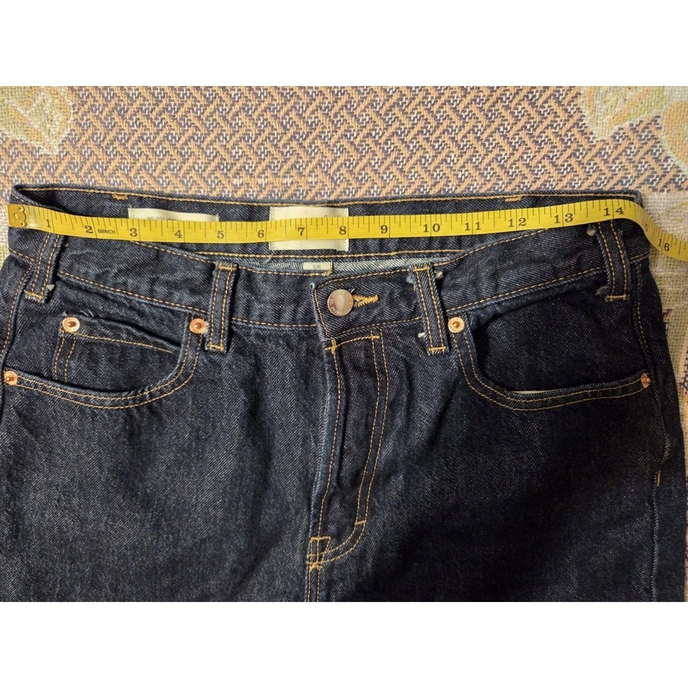 Universal Thread Mid Rise Vintage Wide Leg Button Fly Dark Wash Jeans 6R - Picture 4 of 5